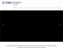 Tablet Screenshot of crea-imagen.cl